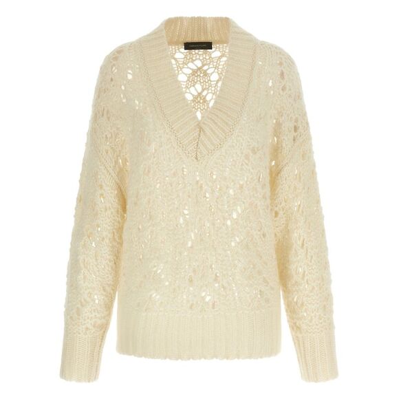 Fabiana Filippi Women's Platinum Mohair Sweater